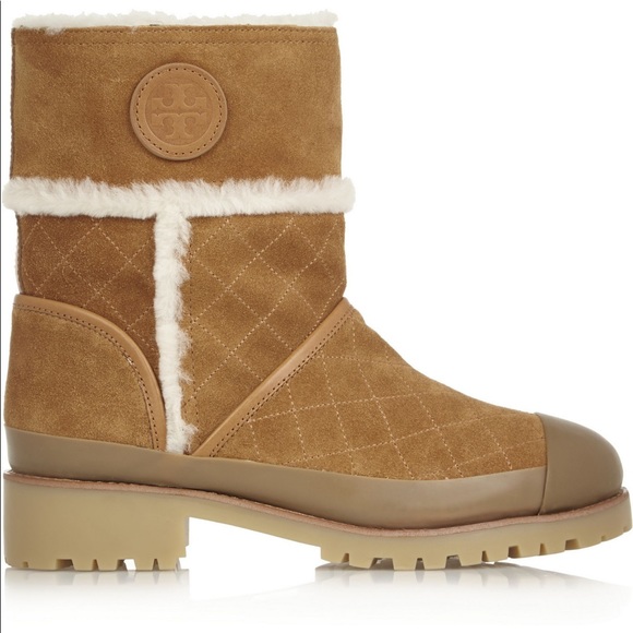 tory burch fur lined boots
